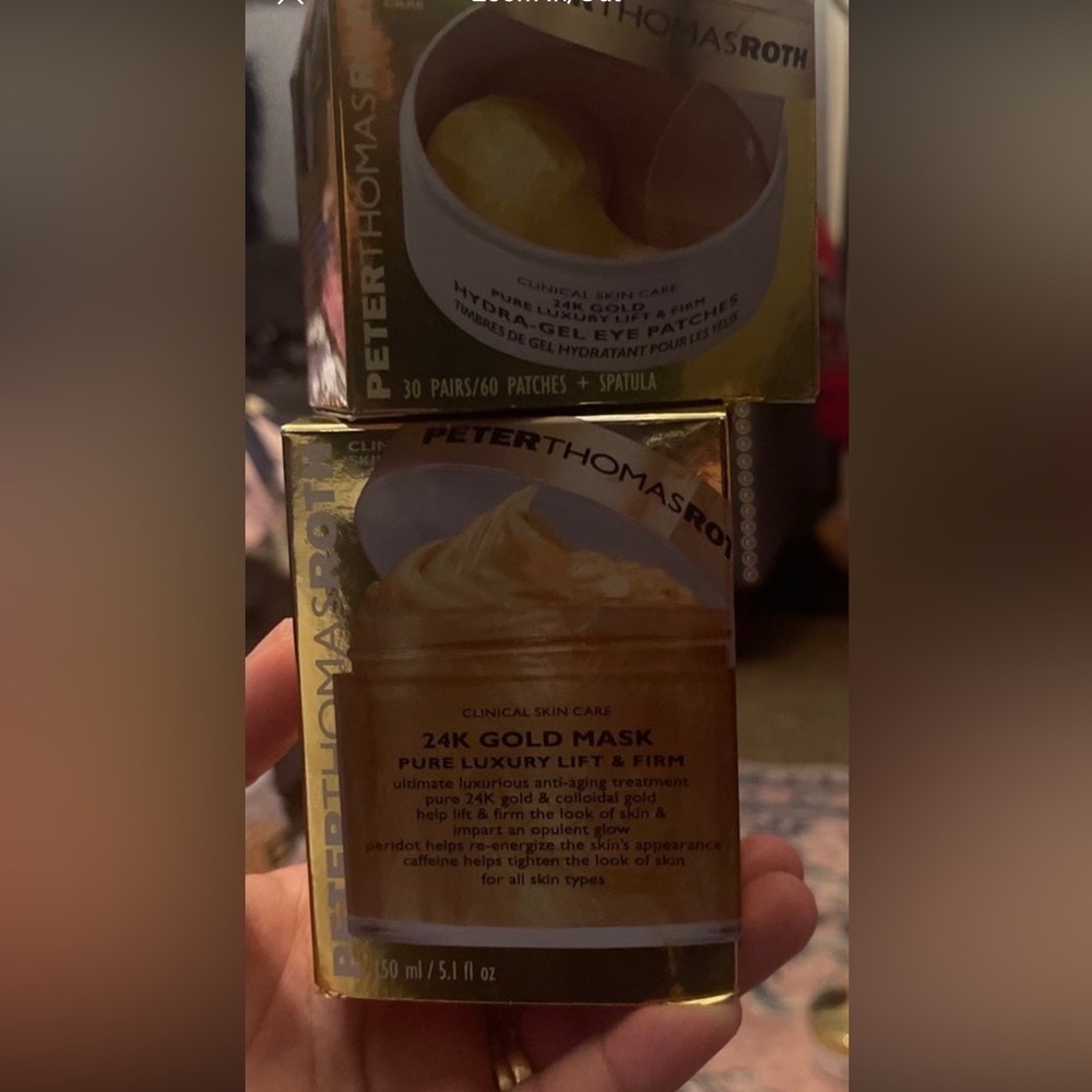 peter thomas roth 24k gold mask & eye patches